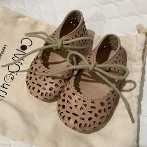 Consciously Baby Oatmeal boho Mary Jane sz 4